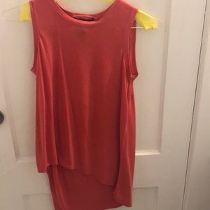 Very soft BCBG asymmetrical top